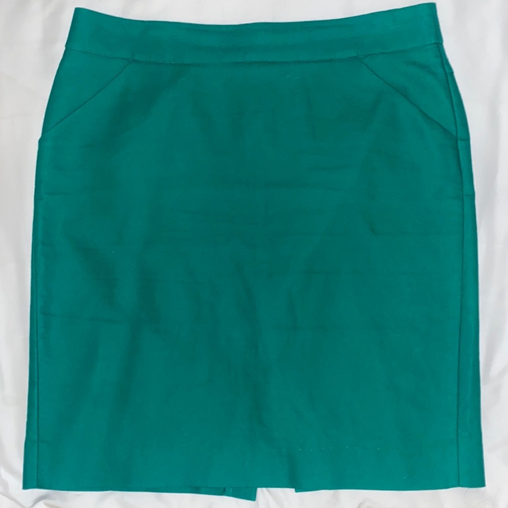 Kelly Green size 14 JCrew Factory pencil skirt